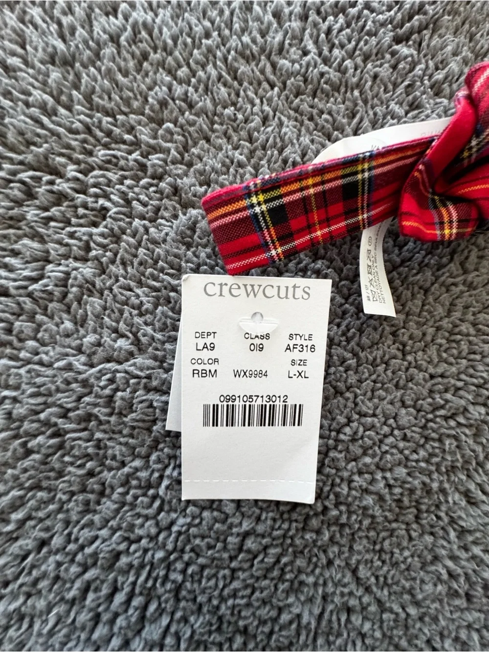 Crewcuts Silk Red Tartan Plaid Kids’ Bow Tie
